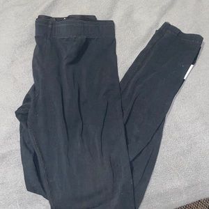 Full length Nike black leggings w/ colorful swoosh